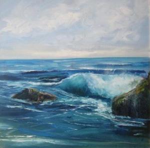Seascape demo at Artfest Chester Racecourse